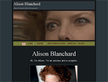 Tablet Screenshot of alisonblanchard.com